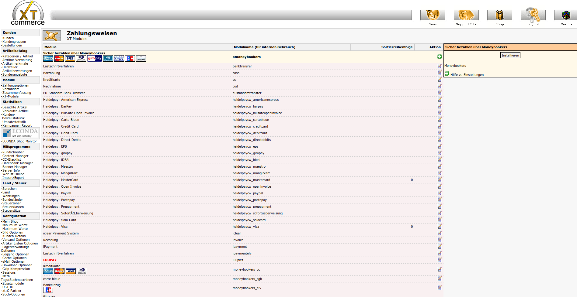 Customweb Gmbh Xt Commerce V 3 X Heidelpay Payment Module