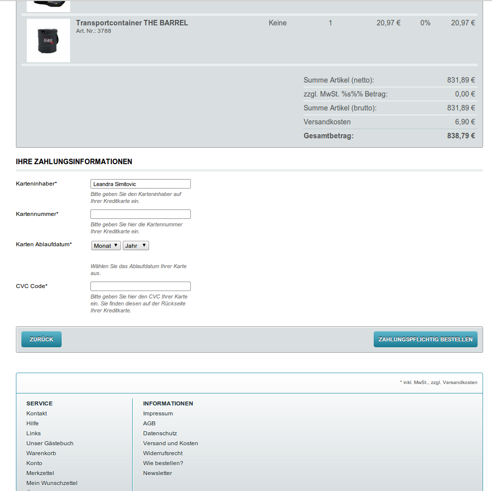 Customweb Gmbh Oxid Esales Saferpay Payment Extension