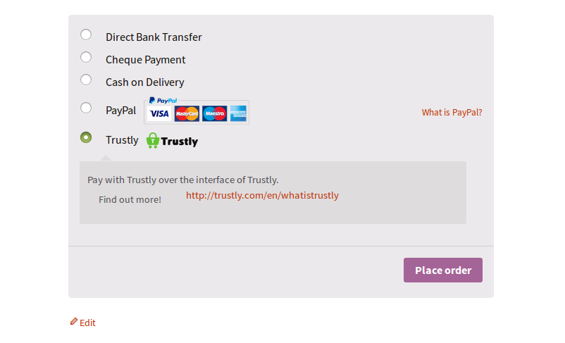 Customweb Gmbh Trustly Wordpress Woocommerce Payment Extension