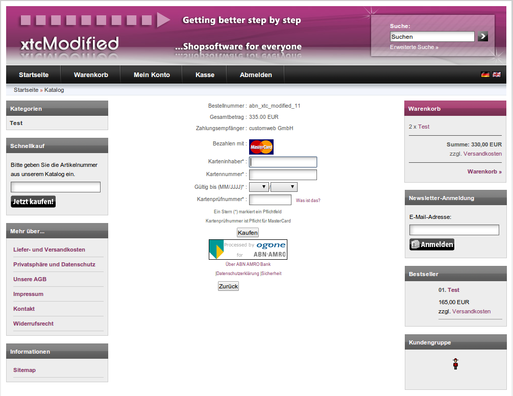 Customweb Gmbh Modified Shop Abn Amro Internetkassa Payment Module